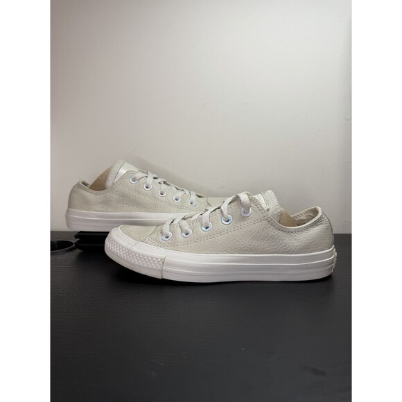 Converse Leather Low Top Grey Womens 6 Mens 4 - Picture 2 of 9